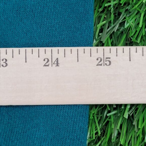 Vintage 90s Hanes Blank Sweatshirt Womens XL 25x21 Teal Blue - Picture 9 of 10